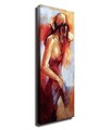 Tablou decorativ, PC199, Canvas, Lemn, Multicolor