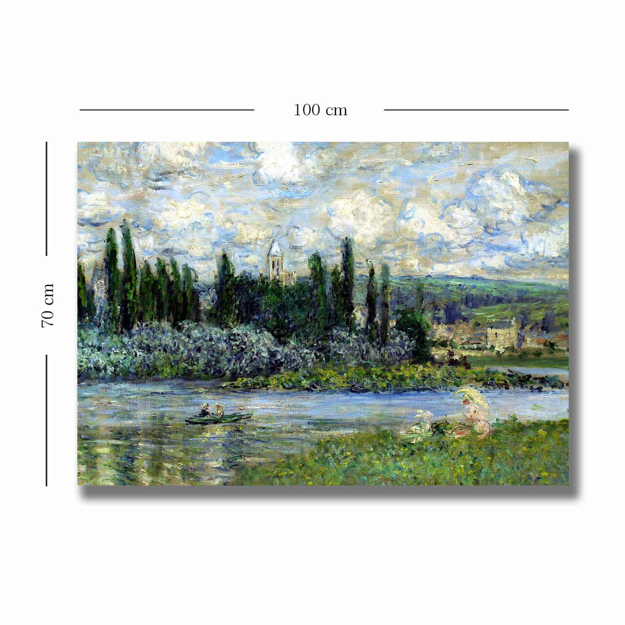 Tablou decorativ, 70100MONET032, Canvas, Lemn, Multicolor