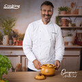 Oala cu capac 2 L, ORIGINI by Chef Nicolai Tand, Cooking by Heinner, ceramica, portocaliu degrade