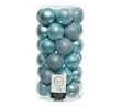 Cutie cu 37 globuri Arctic Blue, Decoris, plastic, albastru