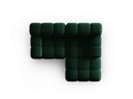 Coltar modular dreapta 3 locuri, Bellis, Micadoni Home, BL, 191x157x62 cm, catifea, verde bottle