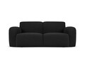 Canapea 2 locuri, Molino-101, Micadoni Home, 170x95x72 cm, tesatura boucle, negru