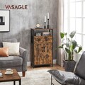 Bufet multifunctional, Vasagle, 60x30x108 cm, PAL/otel, maro rustic