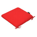 Perna patrata scaun Basic Red, 40x40x4 cm, poliuretan/poliester, rosu