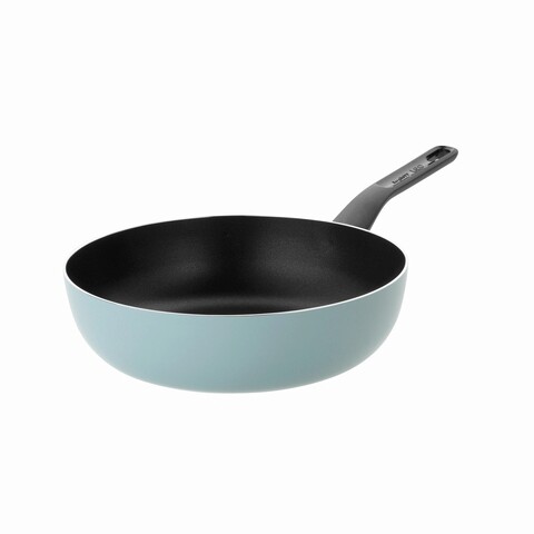 Tigaie wok BergHOFF, Leo Slate, Ø28 cm, aluminiu, invelis antiaderent, albastru