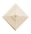 Decoratiune Piramid Gold, Mauro Ferretti, 11.5x11.5x15.5 cm, polirasina, auriu