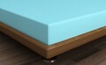 Cearceaf de pat cu elastic, 140x190 cm, 100% bumbac ranforce, Patik, Turquoise, turcoaz