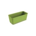 Jardiniera Rattan 50 cm, plastic, verde