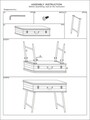 Consola Truck Industry, Mauro Ferretti, 80 x 35 x 67.5 cm, lemn de brad/fier, gri inchis/natural