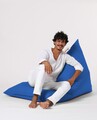 Fotoliu puf, Bean Bag Ferndale, Pyramid Bed, 145 cm, poliester impermeabil, albastru