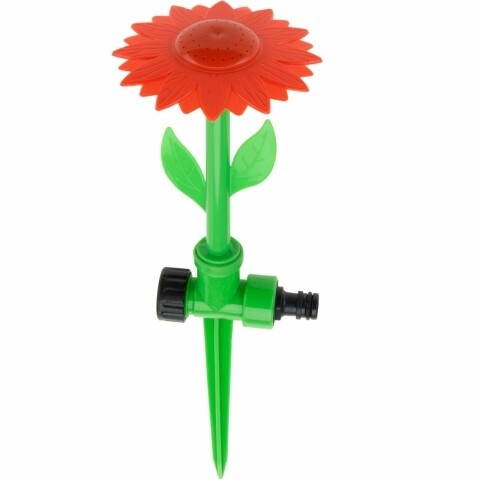 Stropitoare pentru gradina Orange Flower, 34 x 11 cm, plastic, verde/portocalie