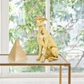 Decoratiune, Mauro Ferretti, Dog, 20 x 12.5 x 33 cm, polirasina, auriu