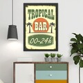 Tablou decorativ, Tropical Bar (55 x 75), MDF , Polistiren, Multicolor