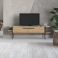 Comoda TV, Decortie, Otis, 160 x 45 x 35.6 cm, pal melaminat, stejar