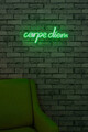 Decoratiune luminoasa LED, Carpe Diem, Benzi flexibile de neon, DC 12 V, Verde