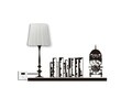 Aplica de perete cu sticker Lighting Shelf, Mauro Ferretti, 1 x E14, 8ES, 80x100 cm, plastic