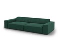 Canapea 3 locuri, Jodie, Micadoni Home, BL, 204x102x70 cm, poliester, verde