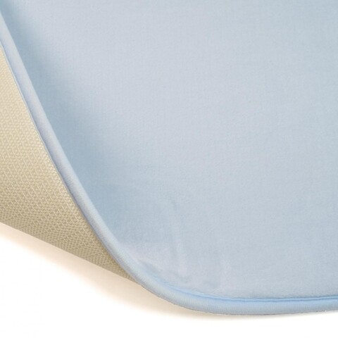 Set 2 covorase de baie Baby Blue, Heineer, 50x80 cm/50x40 cm, spuma cu memorie, albastru