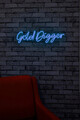 Decoratiune luminoasa LED, Gold Digger, Benzi flexibile de neon, DC 12 V, Albastru