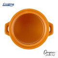 Oala cu capac 4.5 L, ORIGINI by Chef Nicolai Tand, Cooking by Heinner, ceramica, portocaliu degrade