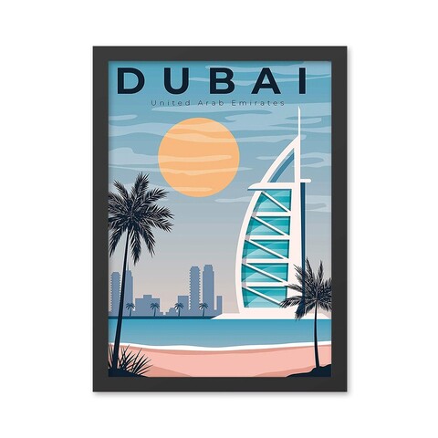 Tablou decorativ, Dubai (40 x 55), MDF , Polistiren, Multicolor