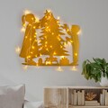 Decoratiune de luminoasa XMASGOLD-016, Tanelorn, 39x64 cm, metal, auriu