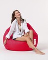 Fotoliu puf, Bean Bag, Ferndale Premium XXL, 115 x 130 cm, poliester impermeabil, rosu