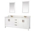 Set mobilier de baie (3 piese), Jussara, Michigan 72, Alb