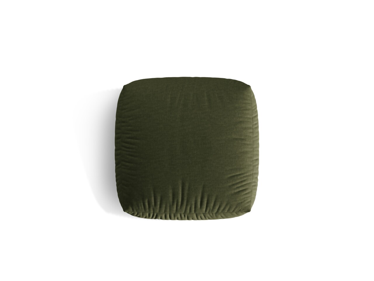 Taburet modular, Martina-169, Micadoni Home, 106x106x44 cm, tesatura structurata catifelata, verde - 1 | YEO