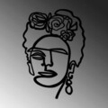 Decoratiune de perete, Frida 2, Metal, Dimensiune: 45 x 70 cm, Negru