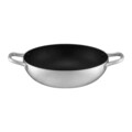 Tigaie Wok cu doua manere si acoperire Ilag Essential Dott, Ambition, 28 cm, aluminiu, negru/argintiu