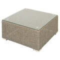 Set mobilier pentru gradina/terasa, Casaboa, coltar + masa, aluminiu/fibre sintetice, natur/gri