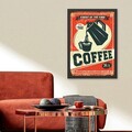 Tablou decorativ, Coffee 1960 (40 x 55), MDF , Polistiren, Multicolor