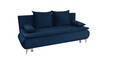 Canapea extensibila Sofie Lux, 203x92x86 cm, 3 locuri, lada pentru depozitare, Albastru navy