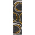 Covor Elude Orb Ochre, Flair Rugs, 66x300 cm, polipropilena, ocru