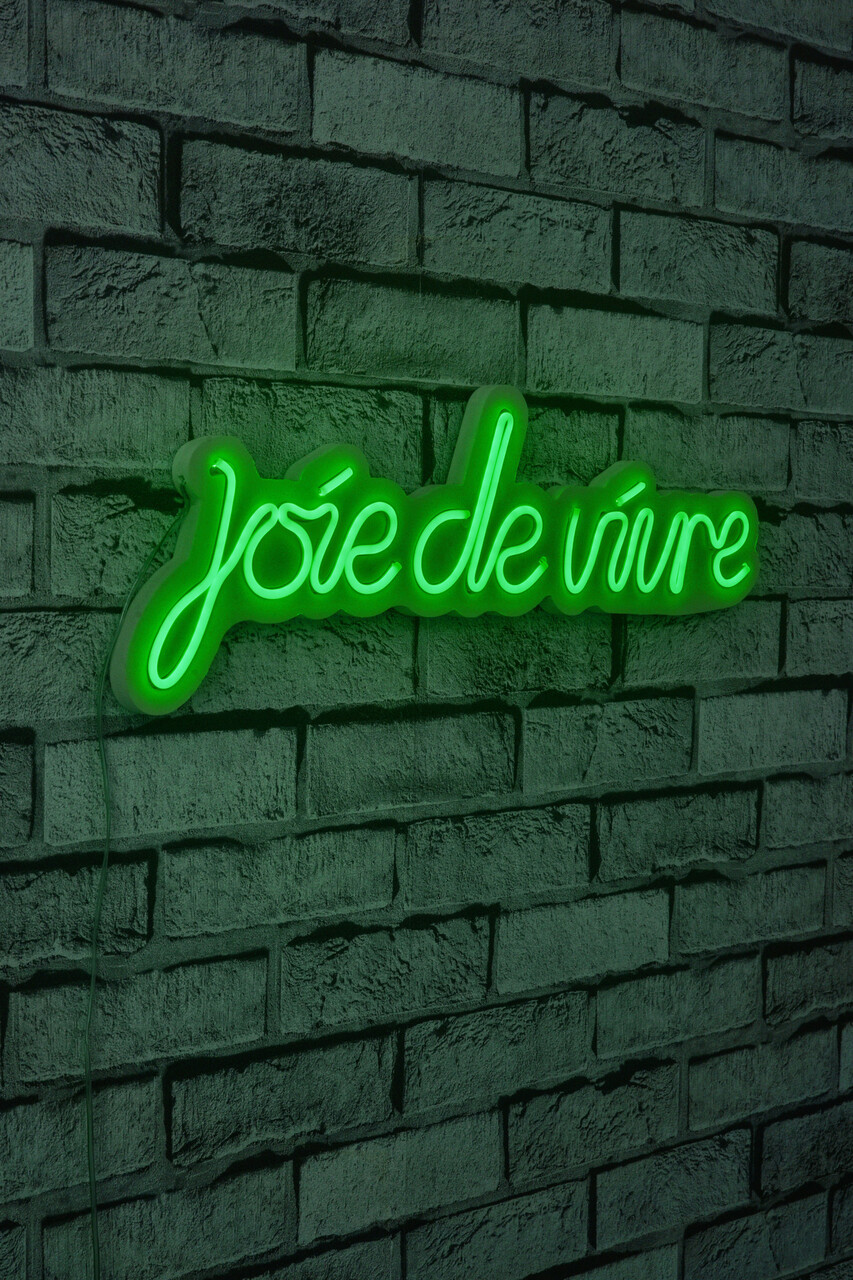 Decoratiune luminoasa LED, Joie de Vivre, Benzi flexibile de neon, DC 12 V, Verde