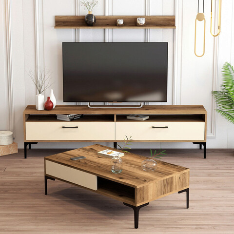 Set mobilier living, Hommy Craft, Istanbul, Nuc / Cremă