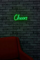 Decoratiune luminoasa LED, Cheers, Benzi flexibile de neon, DC 12 V, Verde