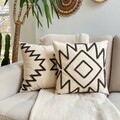 Set perne decorative	, Ethnic Pillow Set With İnsert, Bumbac, Maro