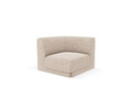 Modul canapea colt 1 loc, Miley, Micadoni Home, BL, 85x85x74 cm, poliester chenille, bej