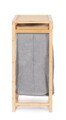 Cos de rufe cu rafturi din bambus Phillip, Bizzotto, 46.5x30x70 cm, bambus/MDF, natural