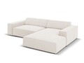 Coltar modular dreapta 3 locuri, Jodie, Micadoni Home, BL, 224x166x70 cm, poliester, bej deschis