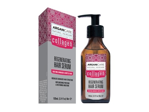 Ser regenerator pentru par subtire, deteriorat si fragil Collagen, Arganicare, 100 ml