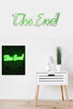 Decoratiune luminoasa LED, The End, Benzi flexibile de neon, DC 12 V, Verde