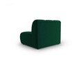 Modul canapea 1 loc fara cotiere, Lupine, Micadoni Home, BL, 90x87x70 cm, catifea, verde bottle