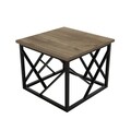 Masuta de cafea Woda Walnut, Puqa Design, 53,5x53,5x41,8 cm, aluna<br />metal