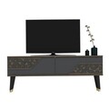 Comoda TV, Olivia, Toronto, 120x45.2x29.6 cm, PAL, Nuc / Antracit