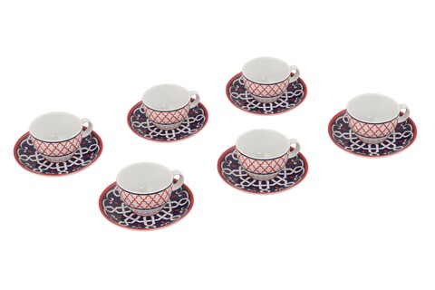 Set de cafea Kutahya Porselen, ZG12KT42011004, 12 piese, portelan