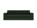 Canapea 3 locuri, Justin, Micadoni Home, BL, 202x90x72 cm, poliester, verde inchis