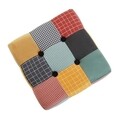 Taburet Cube Greton, 35x35x35 cm, bumbac